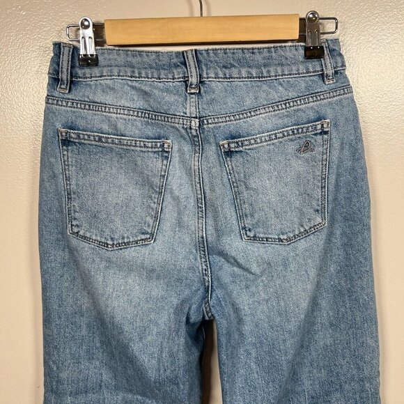 DL1961 Hepburn High Rise Wide Leg Jeans Size 26 Humboldt Light Wash Blue Ankle - Picture 8 of 9